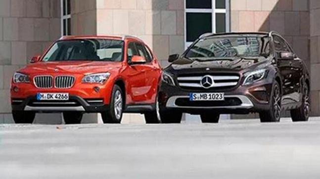 新的奔馳GLE Coupe在視覺(jué)上與寶馬X6相比較