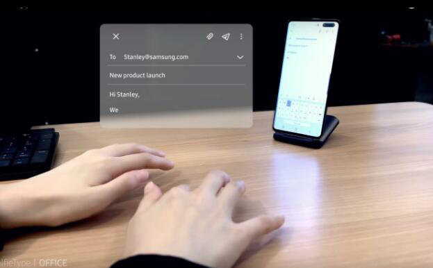 三星SelfieType是CES的無(wú)鍵盤(pán)未來(lái)的美好愿景