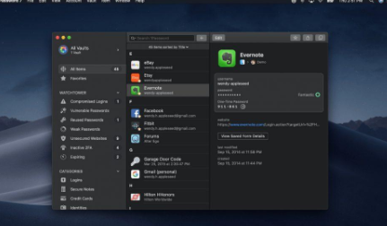1Password添加了macOS Mojave暗模式，但失去了一項關(guān)鍵功能