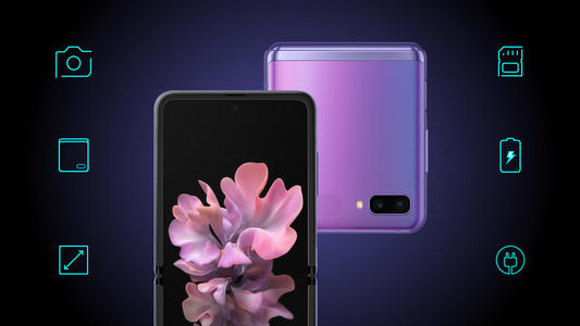 可折疊的Galaxy Z Flip具有雙層顯示屏和比預期更大的電池