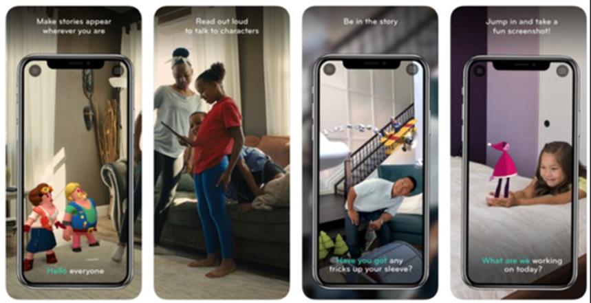 Wonderscope的蘋(píng)果AR應用程序可以讓故事書(shū)中的人物走上前來(lái)與你交談