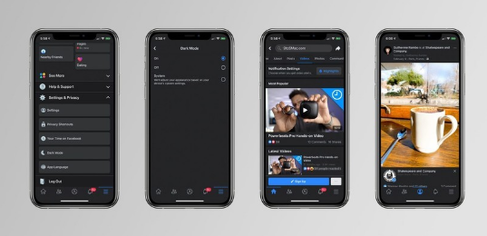 Facebook應用程序的暗模式看起來(lái)與Instagram不同
