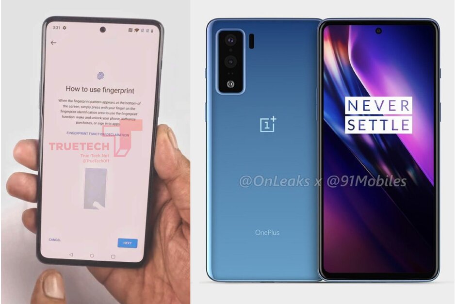 泄漏的OnePlus Z照片顯示屏幕和打孔攝像頭，邊框最少