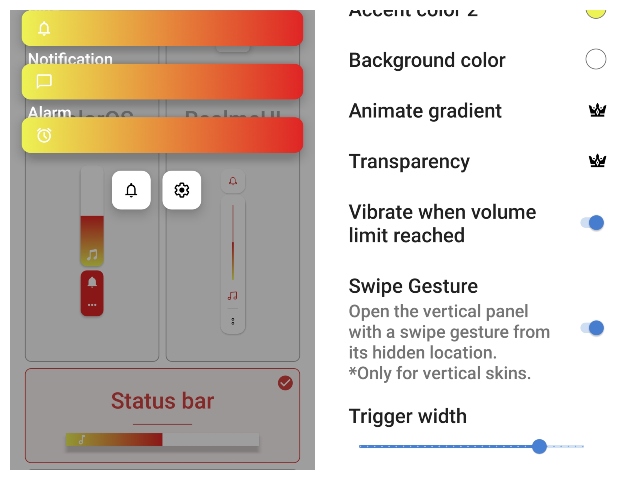 帶有新Ultra Volume應用程序的主題Android的音量面板