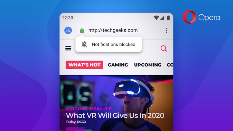 適用于A(yíng)ndroid 58的Opera的通知處理得到了改進(jìn)