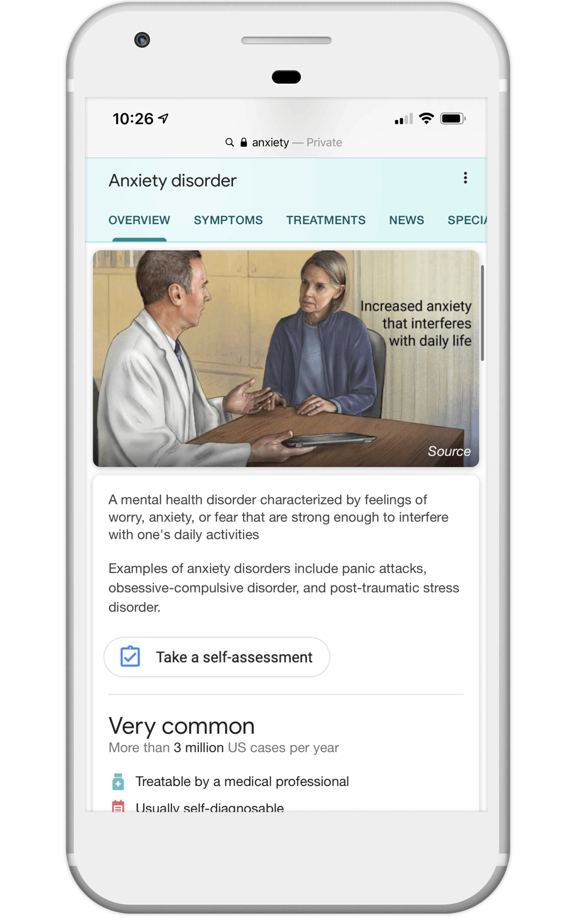 Google推出了焦慮自我評估工具