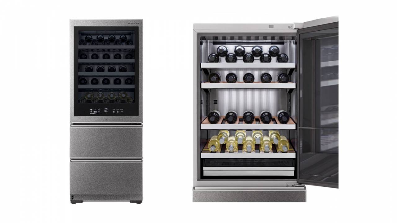 LG Signature智能酒窖提供語(yǔ)音控制和奶酪抽屜
