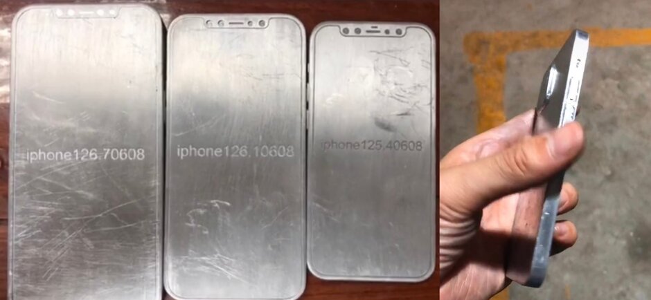 看看這些展示5G Apple iPhone 12系列經(jīng)典設計的模具