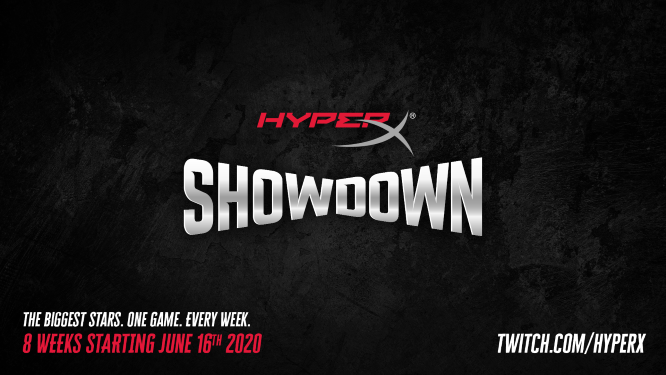 HyperX Showdown宣布，一個(gè)由知名名人和運動(dòng)員參加的新游戲活動(dòng)系列
