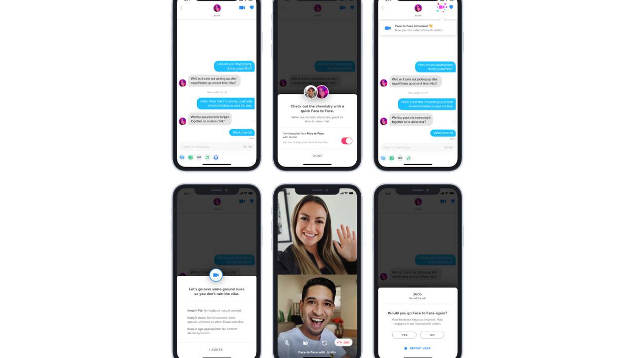 Tinder面對面的視頻聊天可幫助您在鎖定中獲得喜愛(ài)