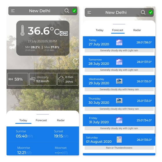 印度政府在A(yíng)ndroid和iOS上啟動(dòng)天氣應用“ Mausam”
