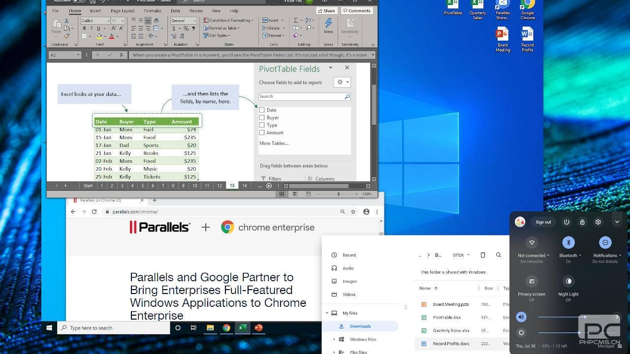 與需要VHS磁帶播放器相比，Chrome OS Windows應用程序支持