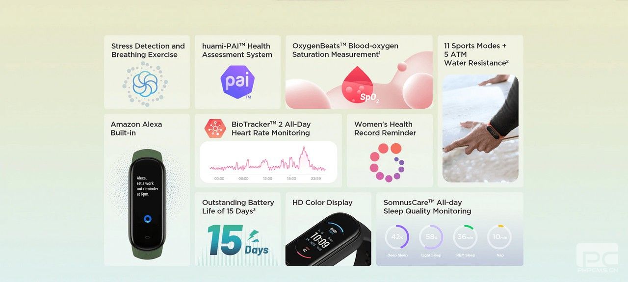 Amazfit Band 6在A(yíng)liExpress上上市–具有SPO2監控和Amazon Alexa的Mi Band 5