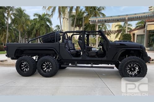 V8吉普角斗士6x6是堅果