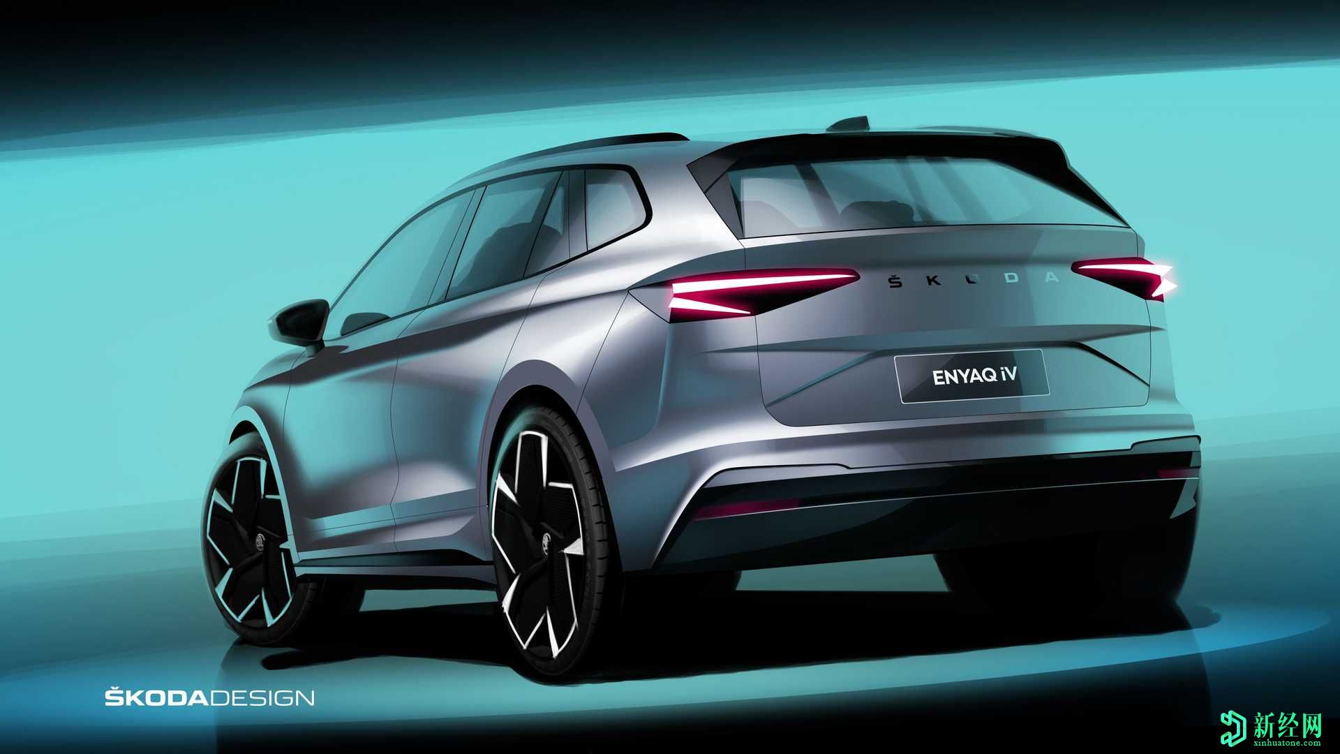 2021年斯柯達Enyaq iV外觀(guān)在官方預告片中預覽
