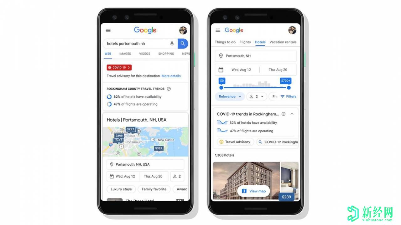 谷歌搜索獲得新工具，可在大流行期間為旅行者提供幫助