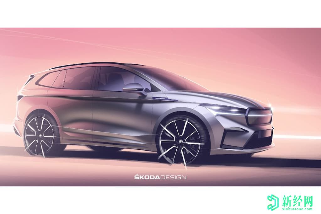 斯柯達Enyaq iV的Matrix LED大燈炫耀