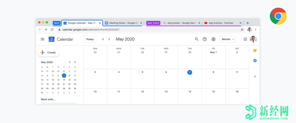 谷歌 Chrome現在具有標簽分組功能，可以更好地管理標簽