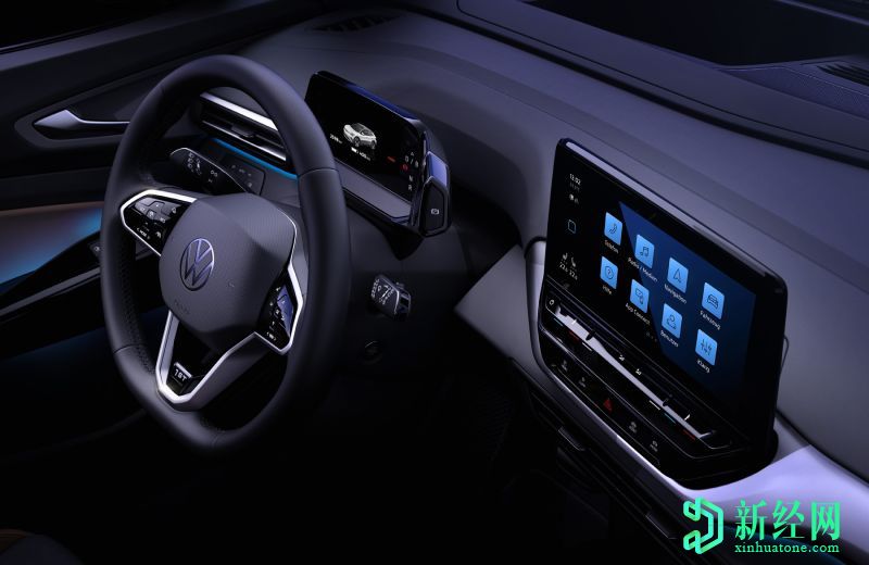 大眾炫耀全電動(dòng)ID.4的生產(chǎn)內飾