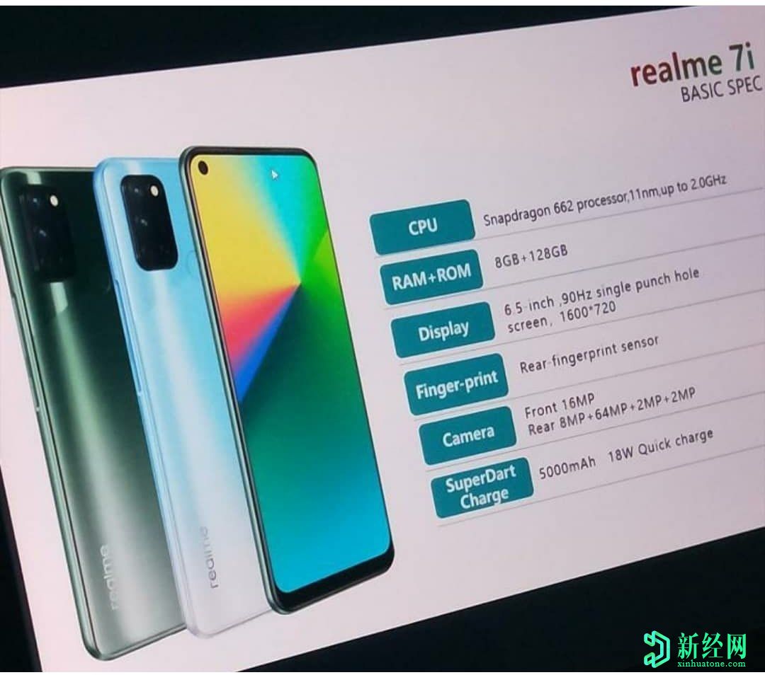 Realme 7、7i將于9月17日發(fā)布；Realme 7i的完整規格并導致泄漏