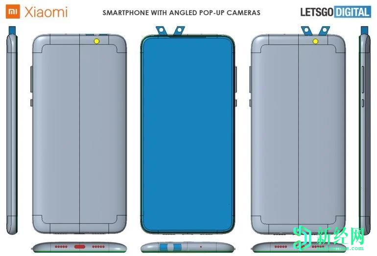 小米通過(guò)斜角彈出式攝像頭獲得了新的智能手機設計專(zhuān)利