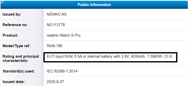 Realme Watch S和S Pro獲得認證；即將推出