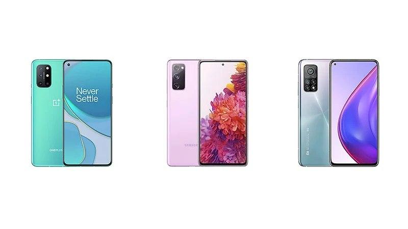 一加8T對比三星Galaxy S20 FE對比小米10T Pro:規格對比