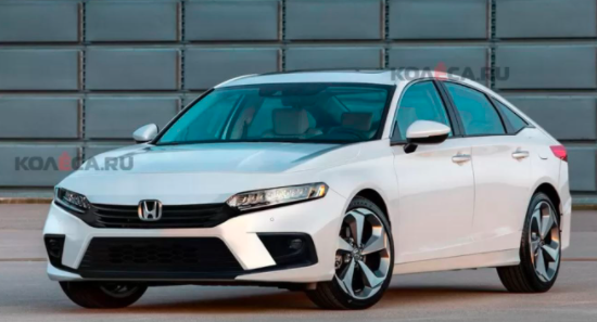 基于設計專(zhuān)利的2022年本田思域渲染圖片