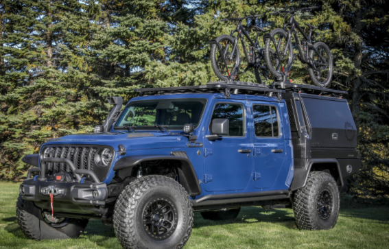 吉普角斗士概念車(chē)可進(jìn)行各種越野活動(dòng)