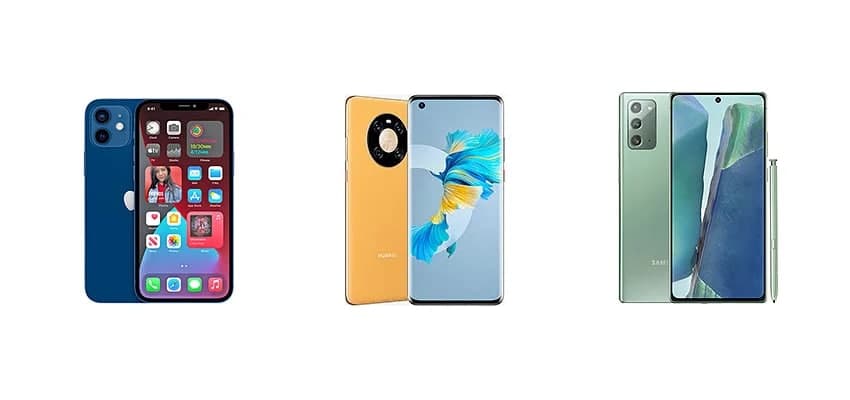 蘋(píng)果iPhone 12與華為Mate 40 和三星Galaxy Note 20:規格對比
