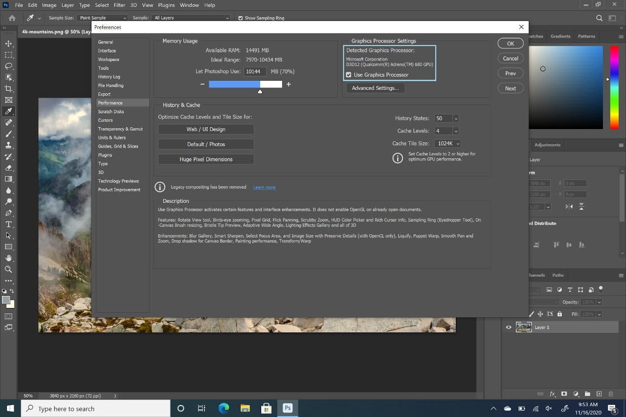 Photoshop Beta落在A(yíng)pple Silicon上，Windows在A(yíng)RM上