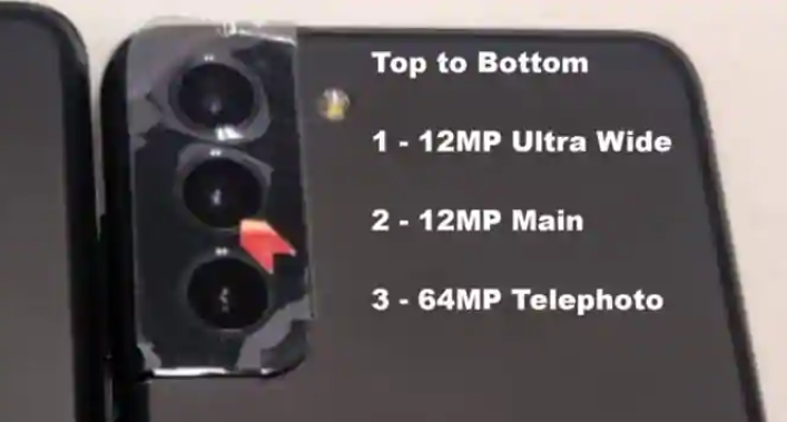 三星Galaxy S21 Ultra，S21 Plus相機細節曝光