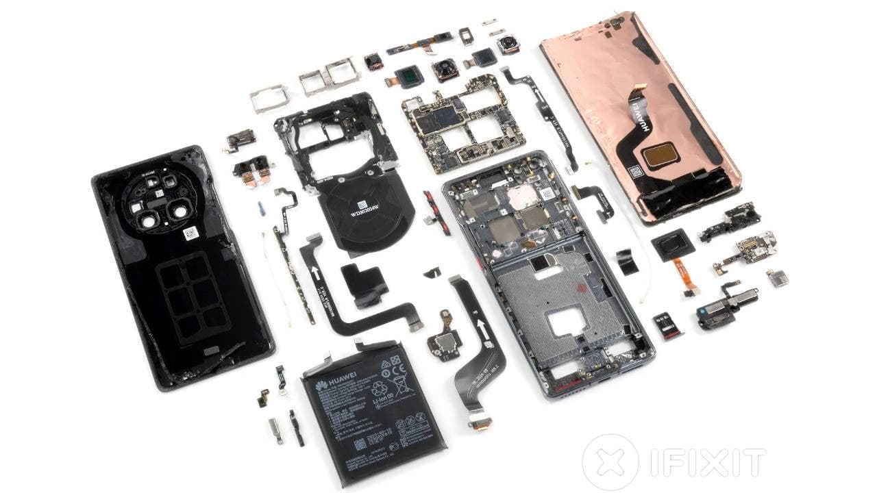 華為Mate 40 Pro iFixit拆解顯示可維修性一塌糊涂