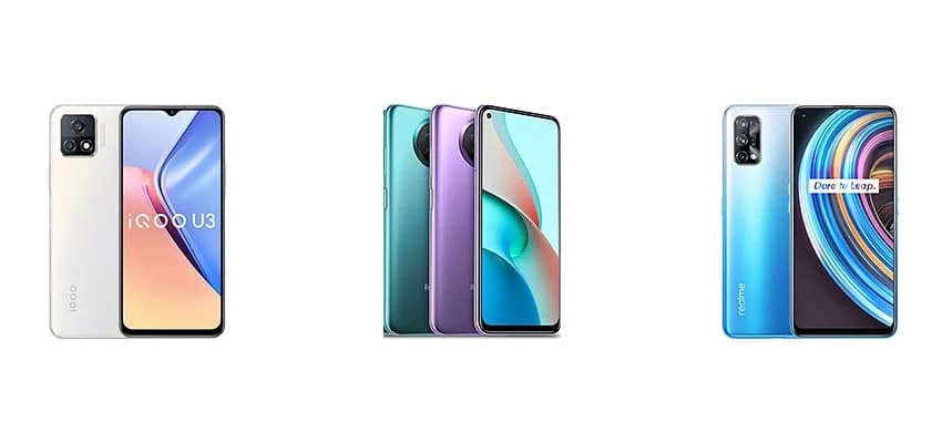 iQOO U3與Redmi Note 9 5G和Realme X7：規格對比