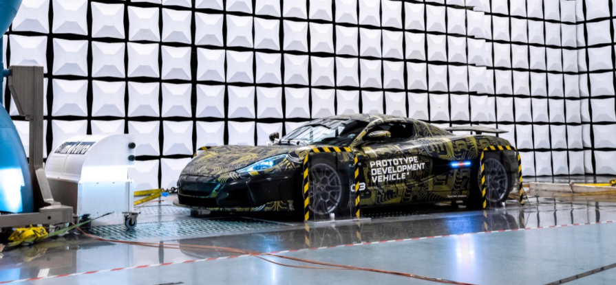 Rimac展示了如何使用C_Two超級汽車(chē)測試電動(dòng)汽車(chē)的電磁輻射