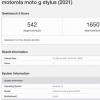 摩托羅拉Moto G Stylus（2021）通過(guò)Geekbench基準測試