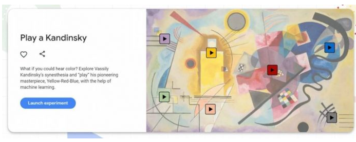 Google實(shí)驗允許“聽(tīng)到顏色的聲音”