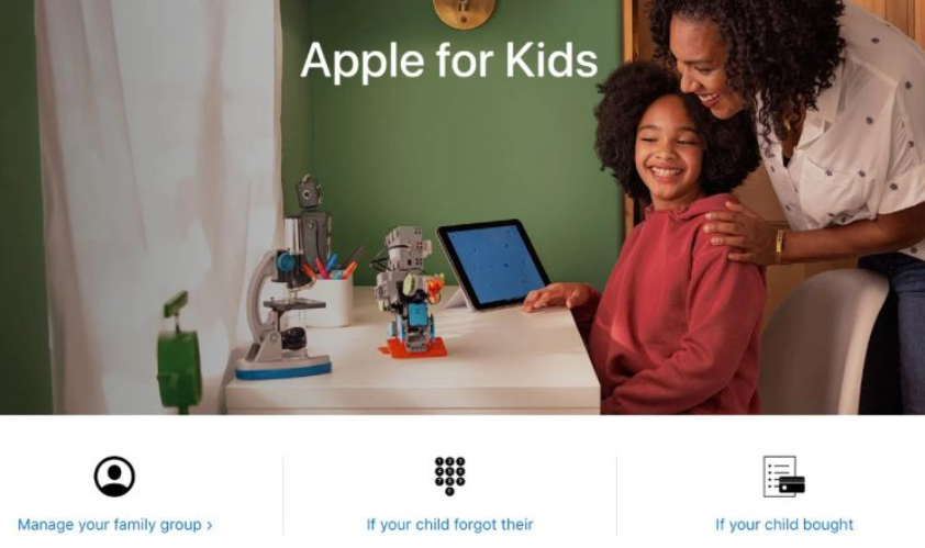 蘋(píng)果發(fā)布針對兒童的“ Apple for Kids”功能