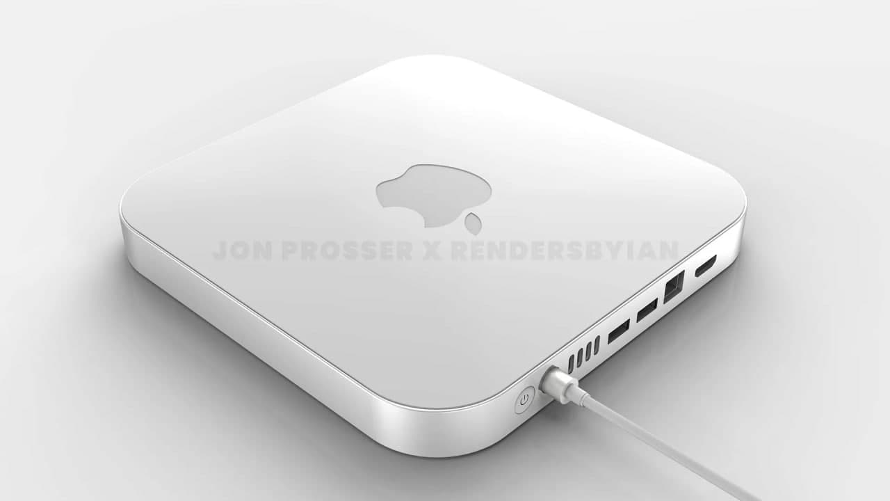 Mac  Mini有了新造型，M1X芯片，有機玻璃面板