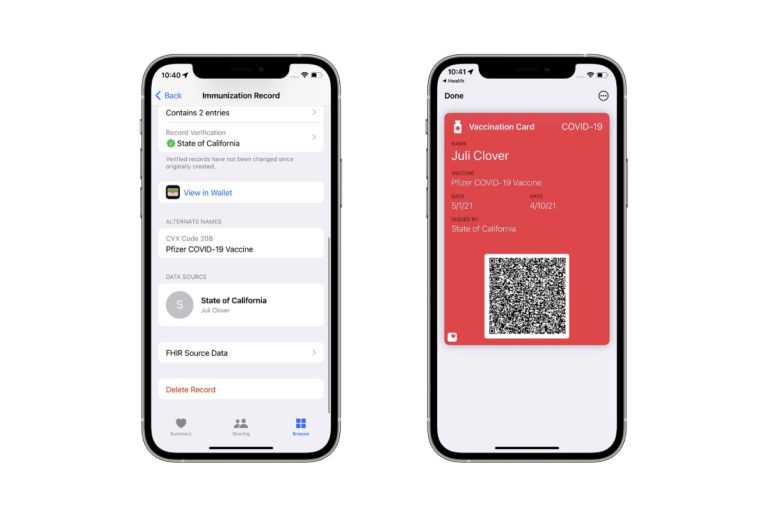即將推出的 iOS 15.1 將允許用戶(hù)在 Apple Wallet 中存儲健康記錄