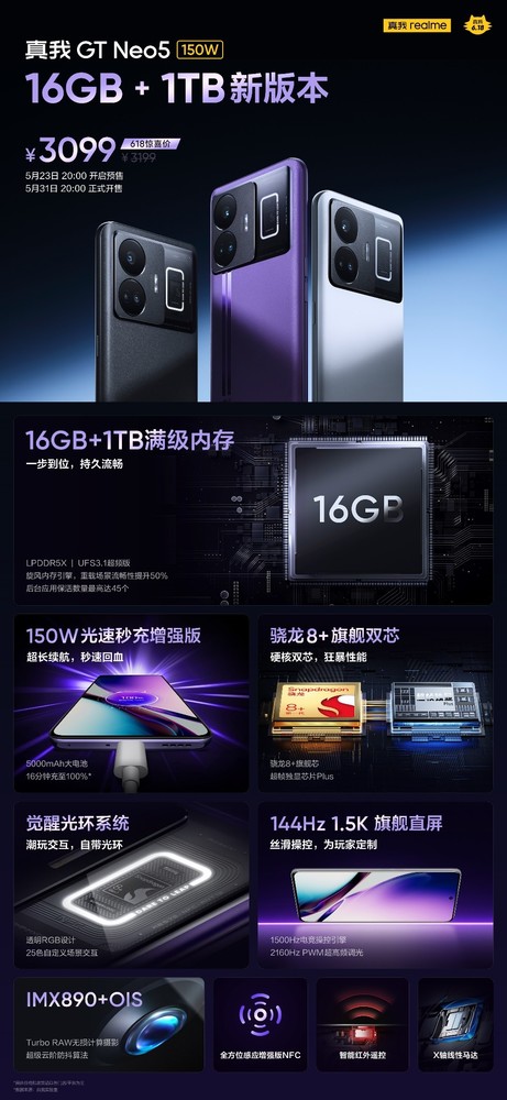 真我618最高直降800元！“雙新品+五大王牌”強勢來(lái)襲