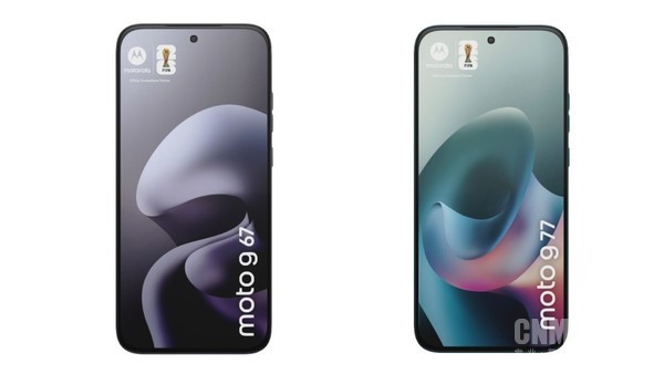 摩托羅拉Moto G67（左）和Moto G77