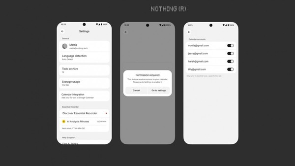 Nothing Essential Space更新 新增日歷同步與編輯功能